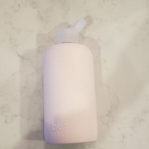 Bkr Glass Water Bottle 32oz/1L Pale Pink Tutu